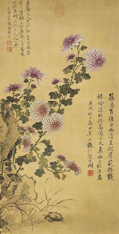 国画菊花|「一分钟艺术赏」秋风起，中国古代名画中菊花的隐逸之美